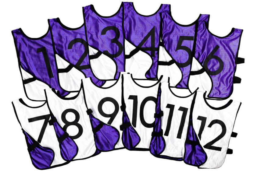 Reversible & Numbered Pinnies #1-12