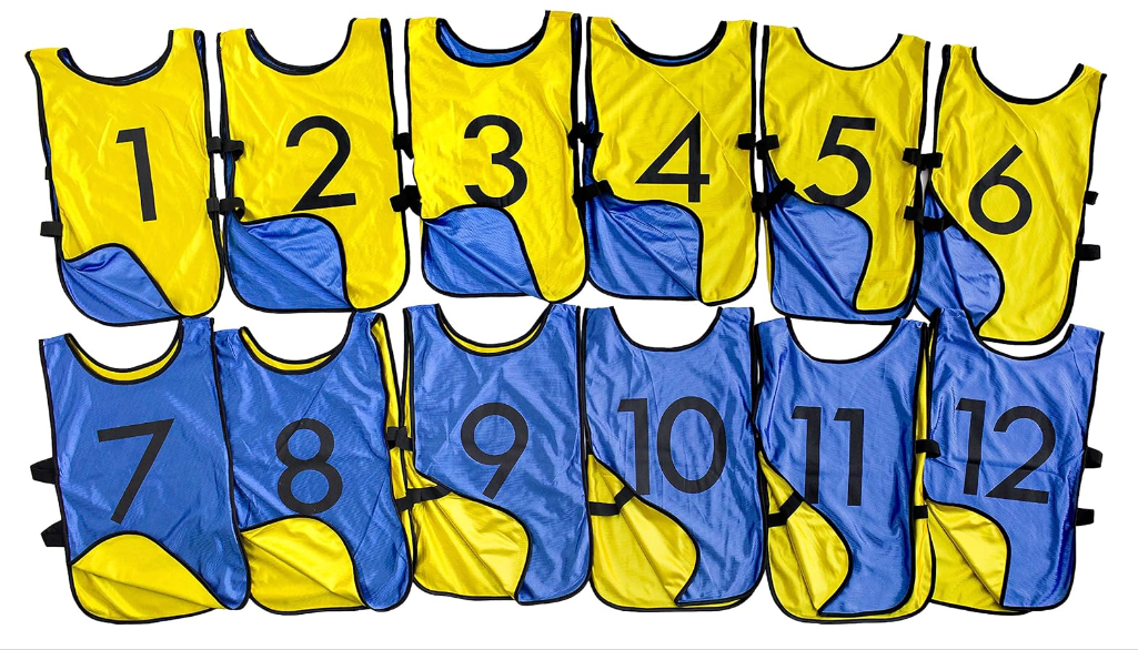 Reversible & Numbered Pinnies #1-12